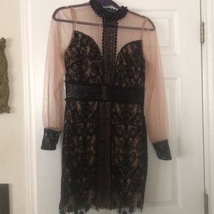 Black lace dress